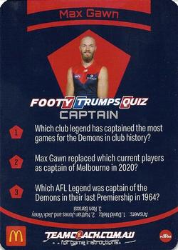 2021 Team Coach AFL - AFL Captains #C-11 Max Gawn Back